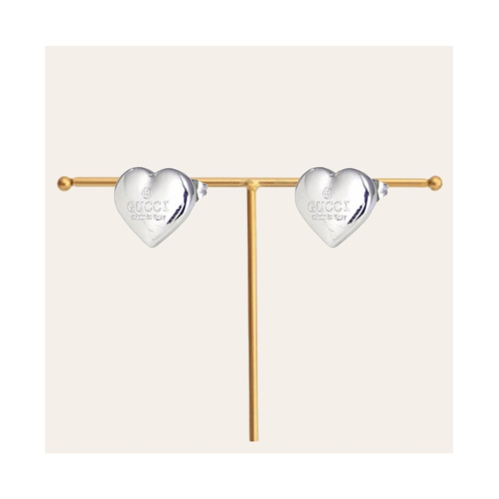 Silver Heart Earrings